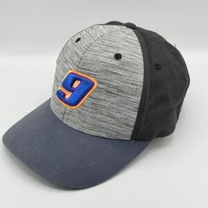 NASCAR Chase Elliott 9 Hat Gray Black Blue Adjustable Baseball Cap Mens Racing